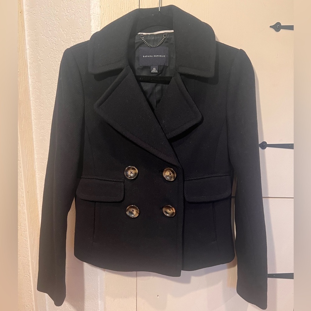 Banana Republic Pea Coat-XS
